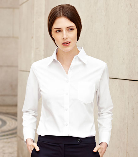 ��������� ������ ���� � ����� ����� �� ������������� FOL ����� Lady-Fit Long Sleeve Poplin Shirt ID63